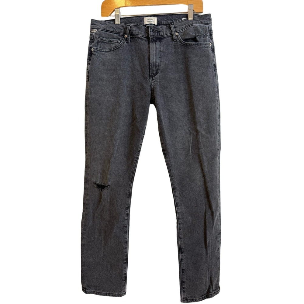 Citizens of Humanity Premium Vintage Skyla washed black distressed jeans 29